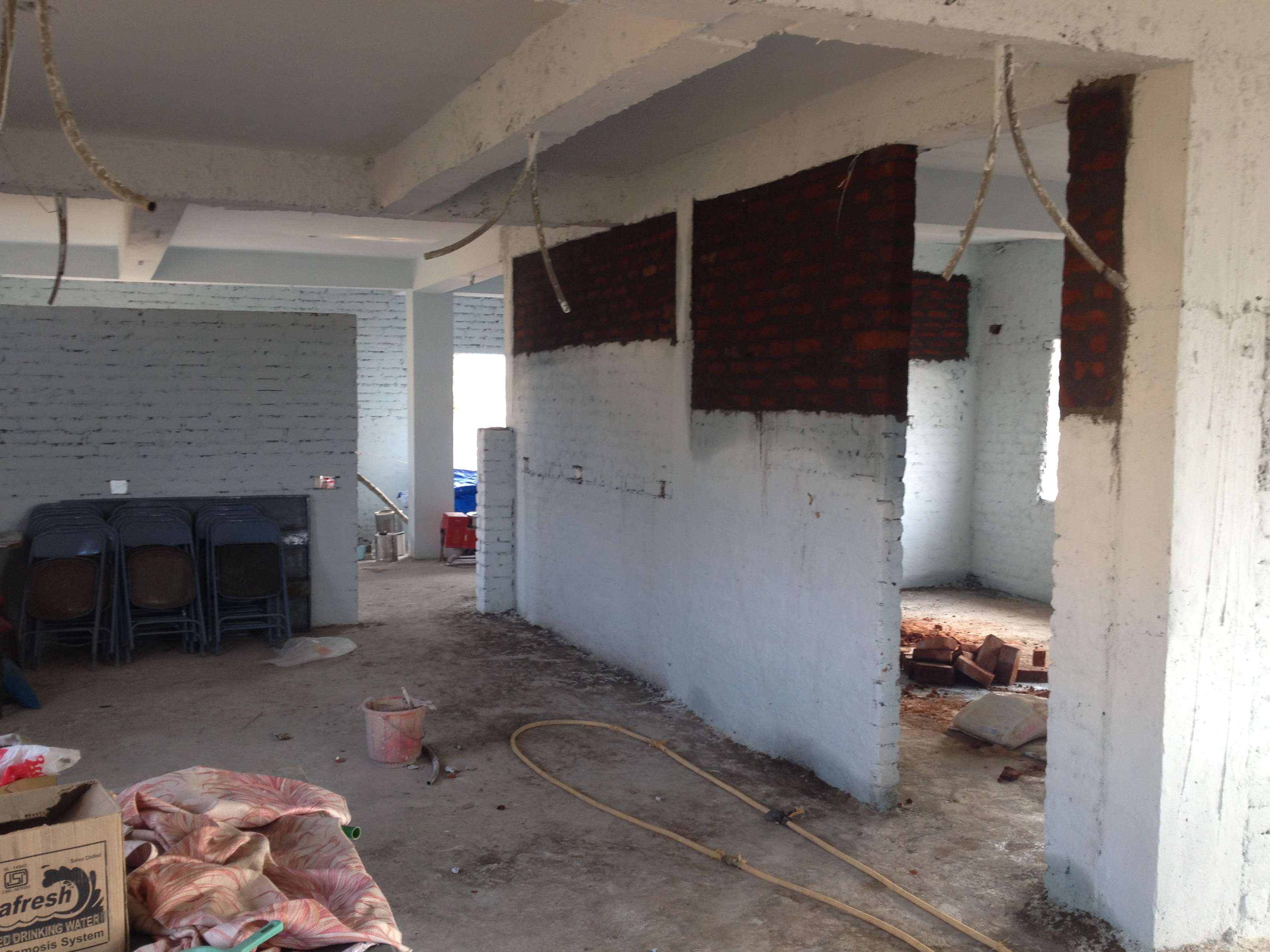 Gopalpur - Classroom walls are now built!